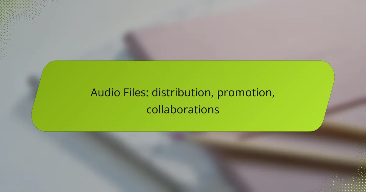 Audio Files: distribution, promotion, collaborations