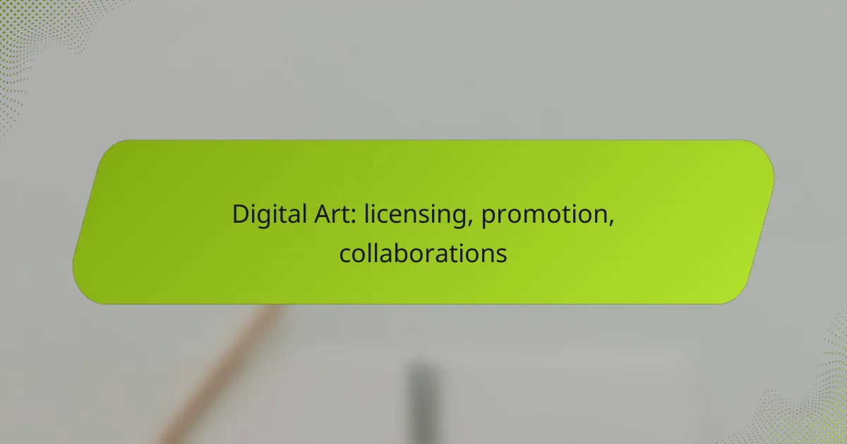Digital Art: licensing, promotion, collaborations