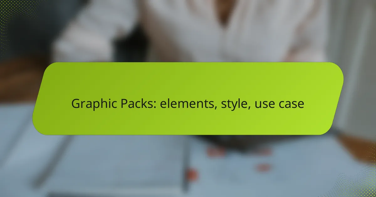 Graphic Packs: elements, style, use case