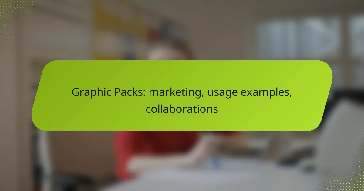 Graphic Packs: marketing, usage examples, collaborations