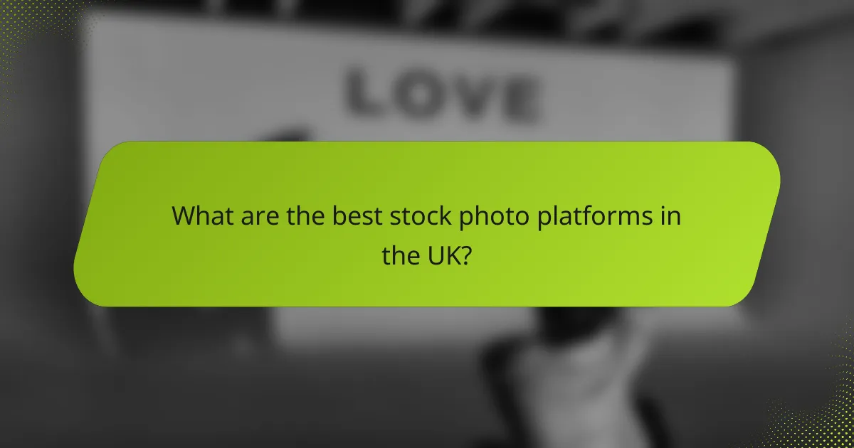 What are the best stock photo platforms in the UK?